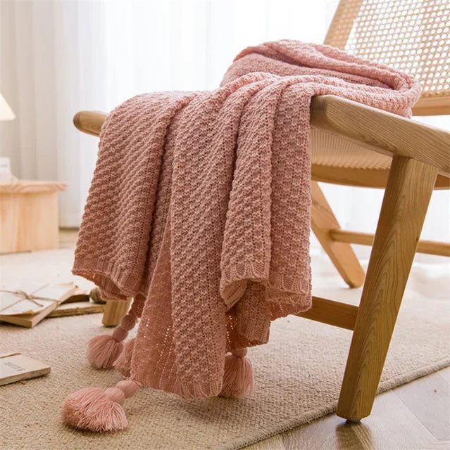 Nordic Blankets for Bed Sofa Couch