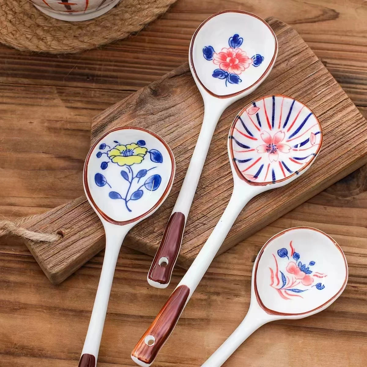 Gift Set Household Ceramic Spoon Hand-painted