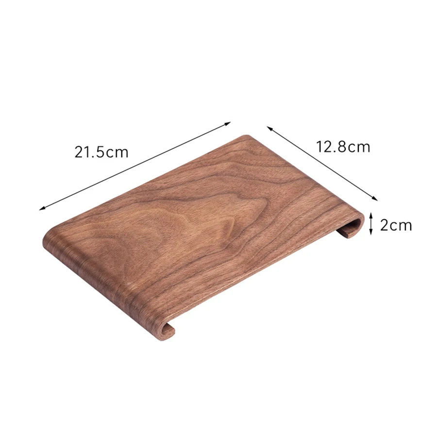 Creative rectangular wooden desktop display rack Hotel Home Coffee Table Decorative Plate Retro Style Heat-resistant Thick Tray