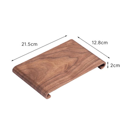 Creative rectangular wooden desktop display rack Hotel Home Coffee Table Decorative Plate Retro Style Heat-resistant Thick Tray
