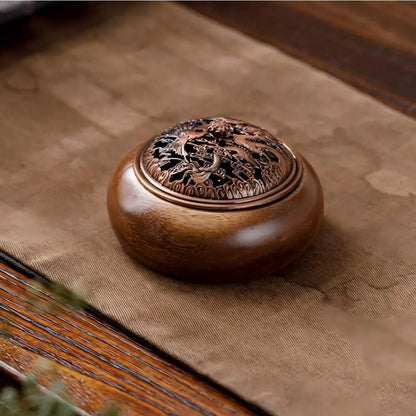 Solid Wood Pan Incense Burner