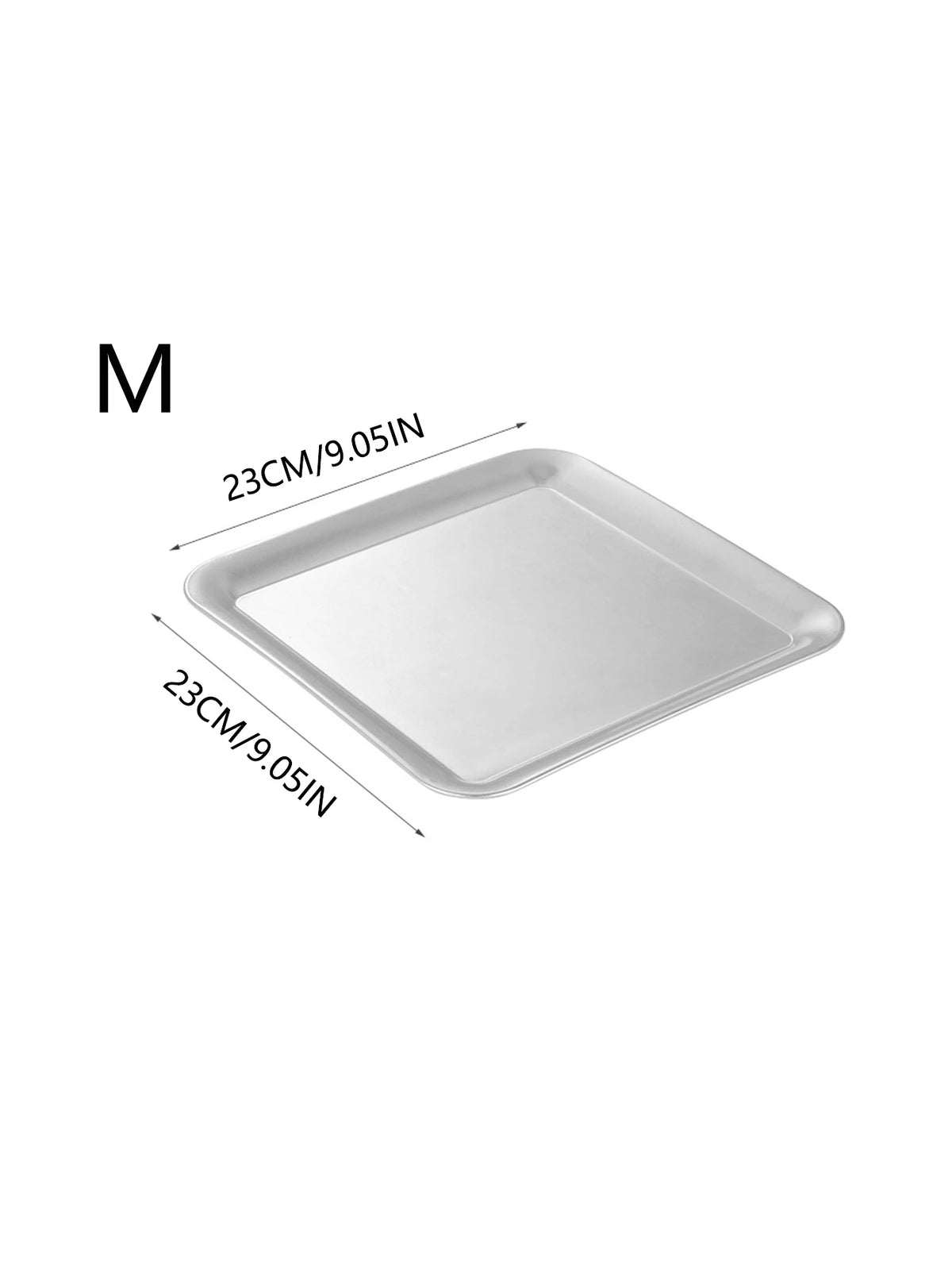 Luxury Square Stainless Steel Serving Tray