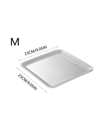 Luxury Square Stainless Steel Serving Tray