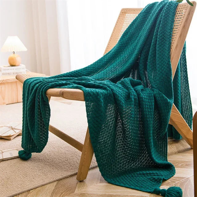 Nordic Blankets for Bed Sofa Couch