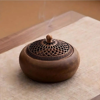 Solid Wood Pan Incense Burner