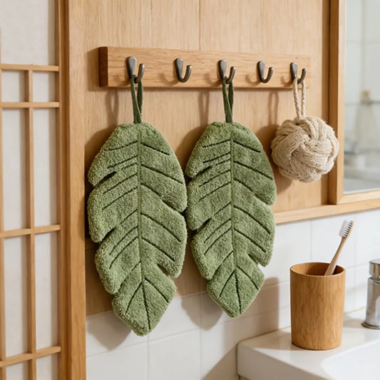 Banana Leaf Shaped Hanging Hand Towel