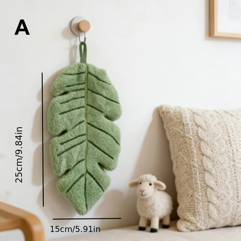 Banana Leaf Shaped Hanging Hand Towel