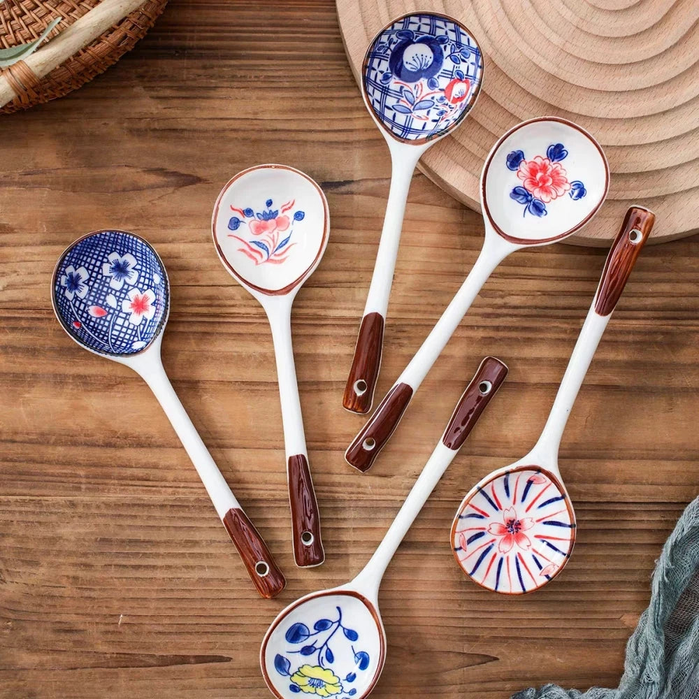 Gift Set Household Ceramic Spoon Hand-painted