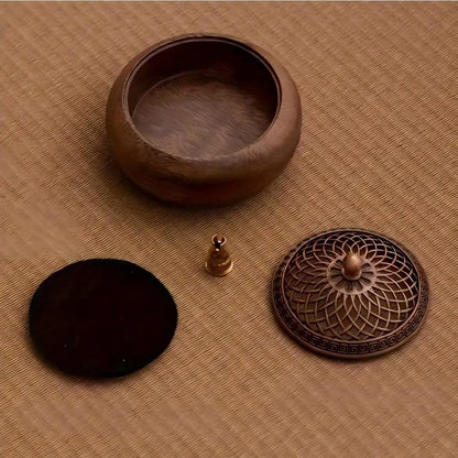 Solid Wood Pan Incense Burner