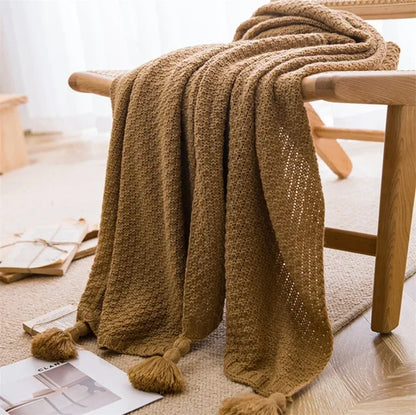 Nordic Blankets for Bed Sofa Couch