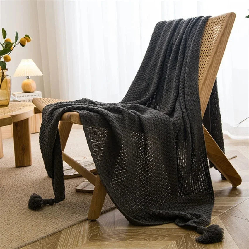 Nordic Blankets for Bed Sofa Couch