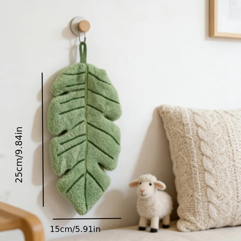 Banana Leaf Shaped Hanging Hand Towel