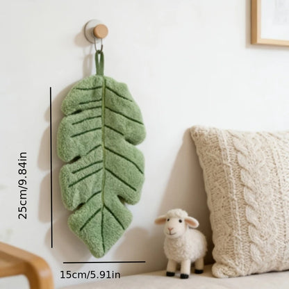 Banana Leaf Shaped Hanging Hand Towel