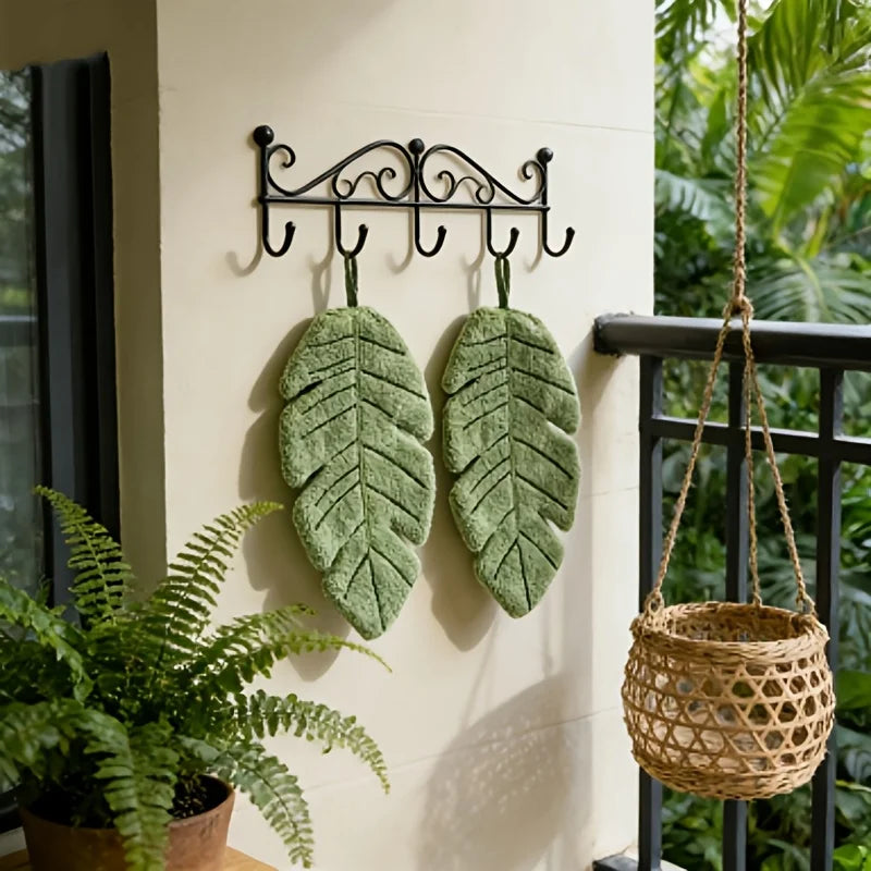 Banana Leaf Shaped Hanging Hand Towel