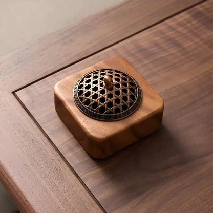 Solid Wood Pan Incense Burner